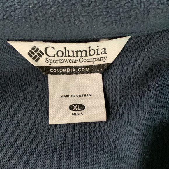 Columbia Navy Notre Dame Fighting Irish Full-Zip Jacket - Picture 3 of 6